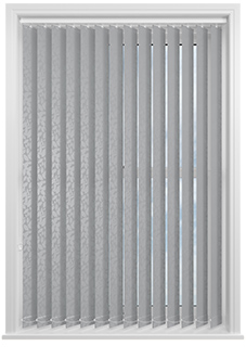 Jasmine (Blackout), Silver - Vertical Blind